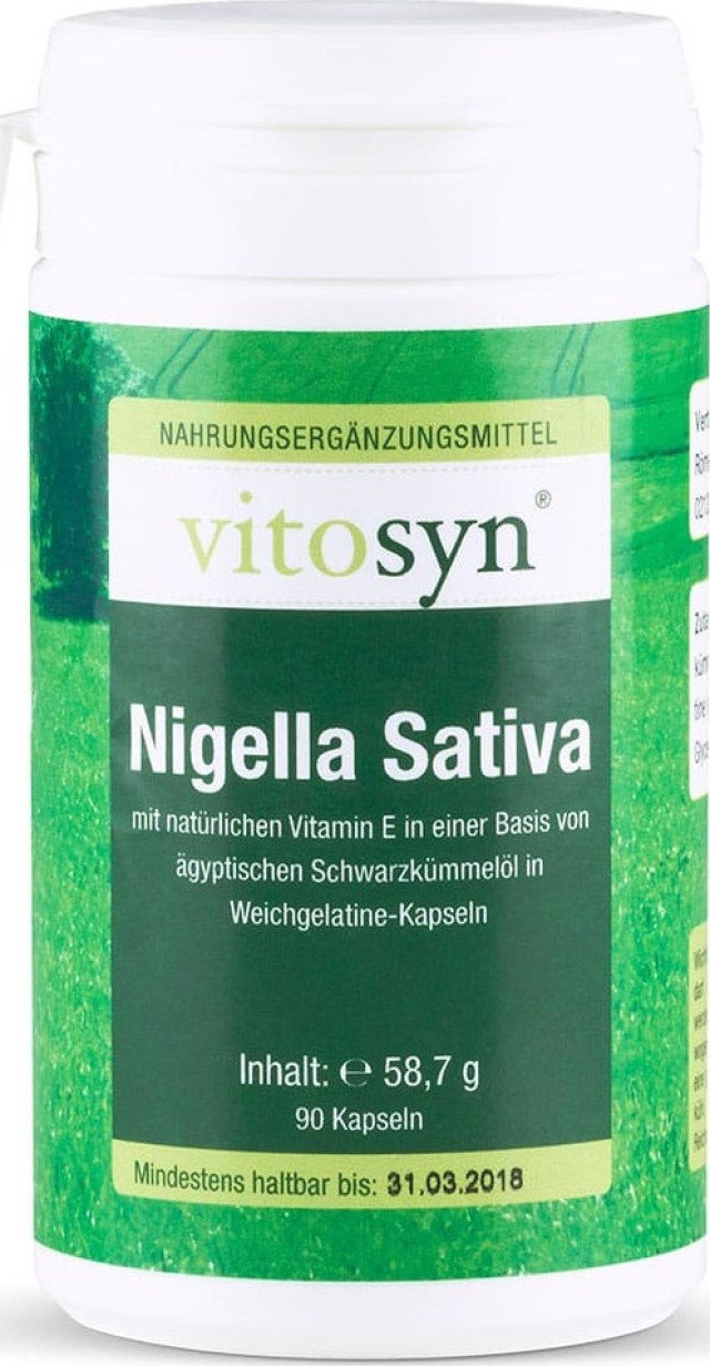 Metapharm Vitosyn Nigella Sativa Συμπλήρωμα Διατροφής Έλαιο Κύμινο 90 Κάψουλες