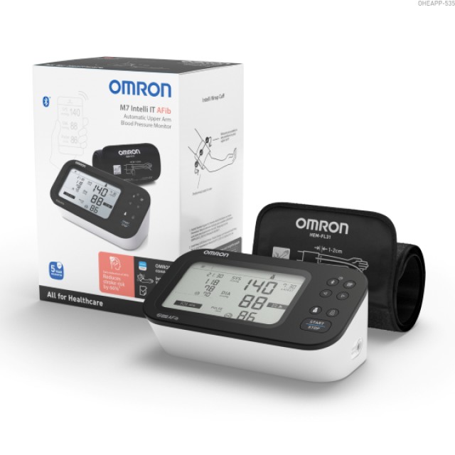 Omron M7 Intelli IT AFib Έξυπνο Πιεσόμετρο Μπράτσου με Ανίχνευση Κολπι …