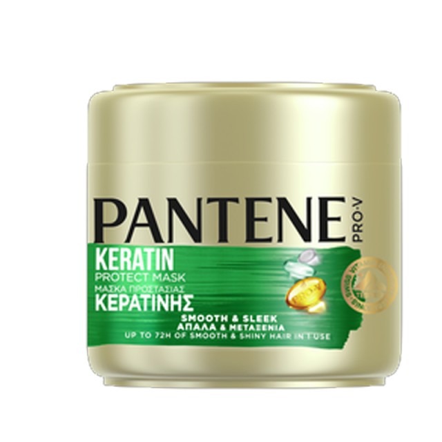 Pantene Pro V Keratin Smooth & Sleek Μάσκα Μαλλιών Προστασία Κερατίνης &hellip;