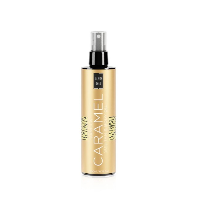 Lavish Care Vanilla Caramel Sun Tan Oil Λάδι Σώματος για Έντονο Μαύρισμα με Άρωμα Βανίλια - Καραμέλα 200ml