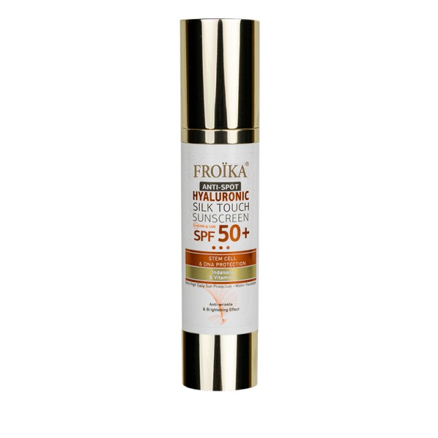 Froika Hyaluronic Silk Touch Sunscreen Anti Spot SPF50+ Αντηλιακή Κρέμα Προσώπου με Λευκαντική Δράση και Αντιγηραντικές Ιδιότητες 50ml