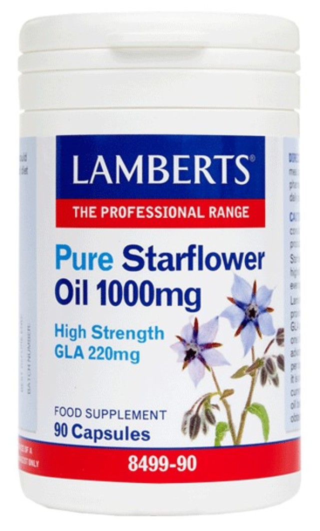 Lamberts Pure Starflower Oil 1000mg 90 Κάψουλες [8499-90]
