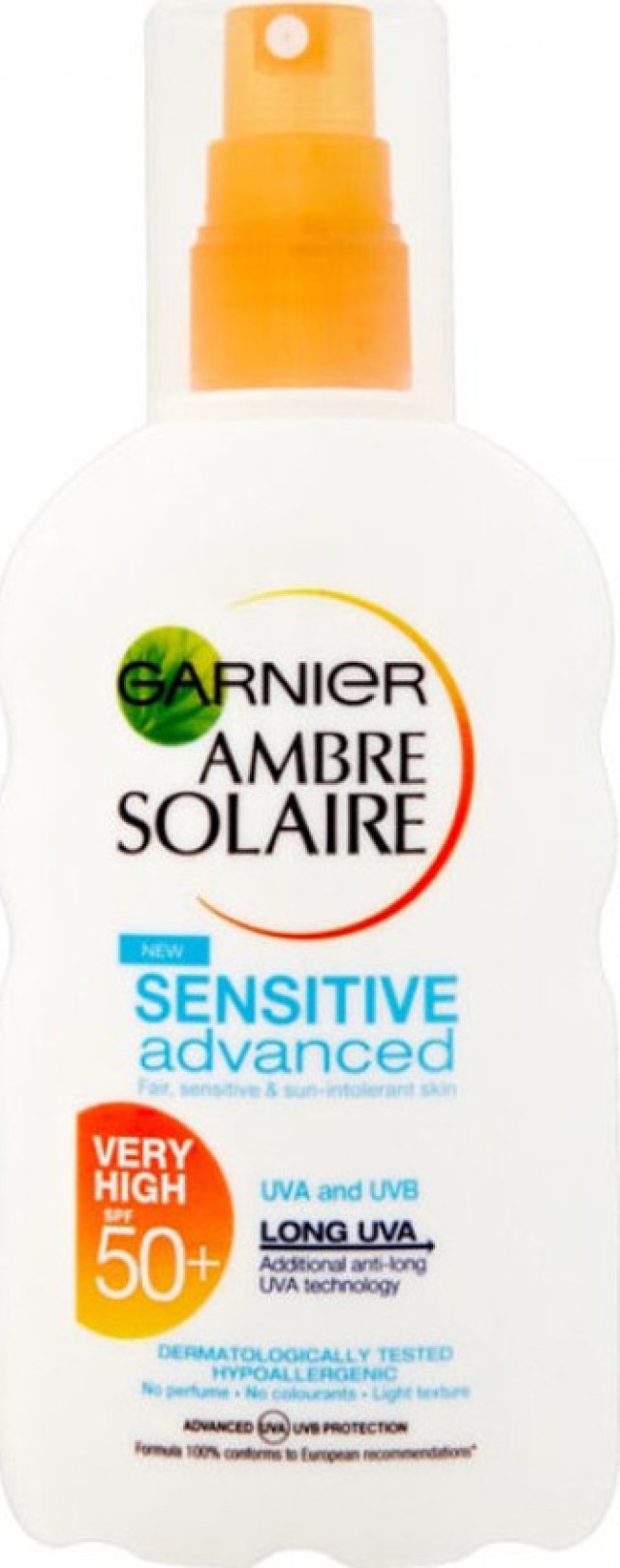 Garnier Ambre Solaire Sensitive Advanced SPF50+ Αντηλιακό Spray 200ml Garnier Ambre Solaire Sensitive Advanced SPF50+ Αντηλιακό Spray 200ml
