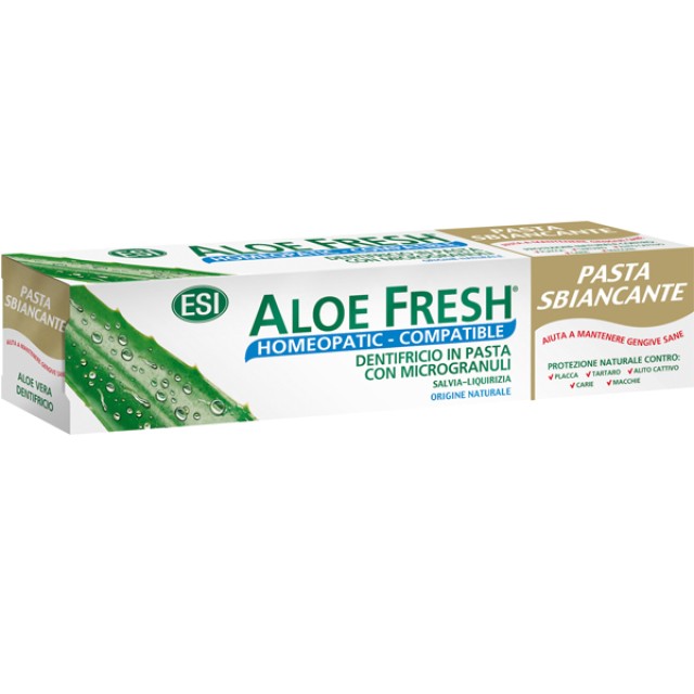 Lavipharm Esi Aloe Fresh Whitening Homeopathic Λευκαντική Οδοντόκρεμα με Αλόη 100ml