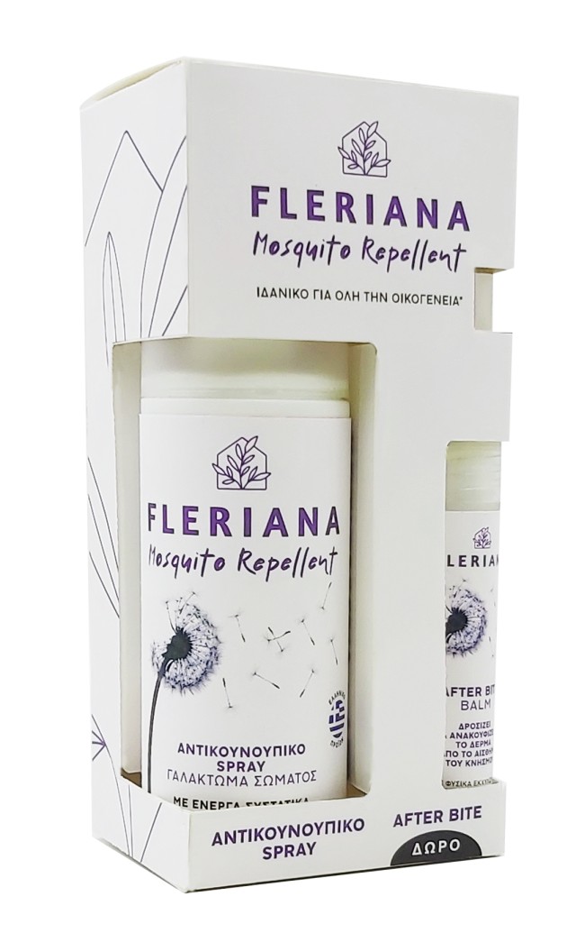 Power Health PROMO Fleriana Mosquito Repellent Αντικουνουπικό Γαλάκτωμα Σώματος σε Μορφή Spray 100ml - ΔΩΡΟ After Bite Balm Βάλσαμο για Μετά το Τσίμπημα σε Μορφή Spray 7ml