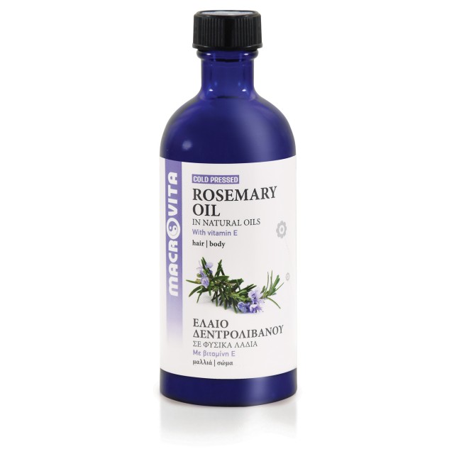 Macrovita Rosemary Oil Έλαιο Δεντρολίβανου με Βιταμίνη Ε για Μαλλιά & …