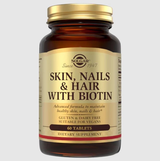 Solgar Hair - Skin - Nails Με Βιοτίνη Συμπλήρωμα Διατροφής Για Μαλλιά &hellip;