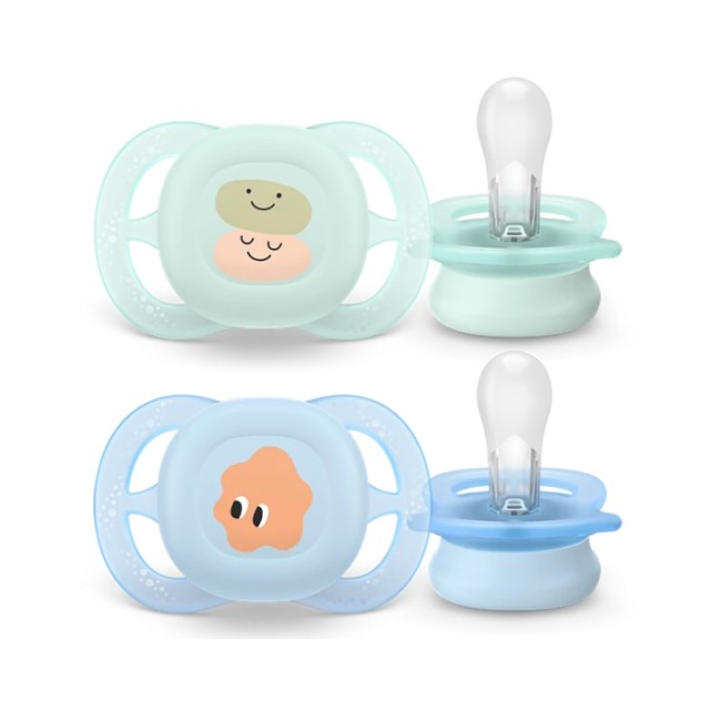 Avent Philips Soother Ultra Start Ορθοδοντικές Πιπίλες Σιλικόνης για 0 …