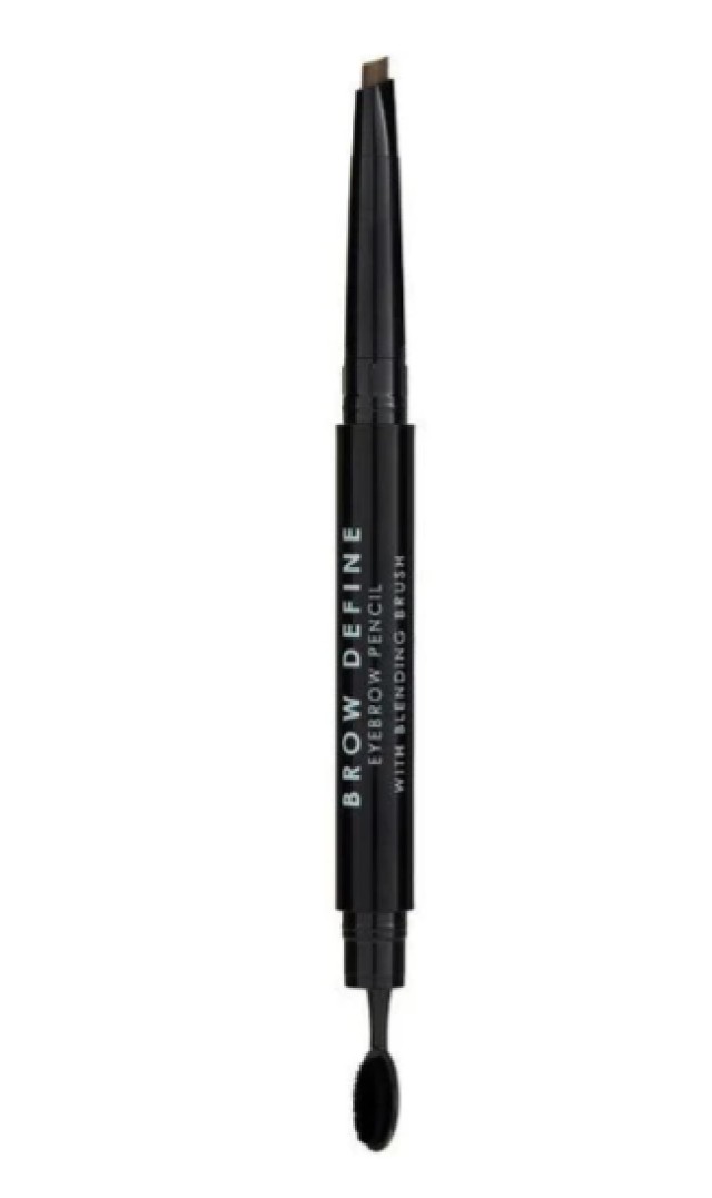 MUA Μολύβι Φρυδιών Ακριβείας Eyebrow Pencil & Blending Brush Mid Brown …