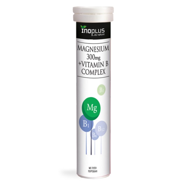 Inoplus Magnesium 300mg + Vitamin B-Complex Φόρμουλα για την Φυσιολογι &hellip;