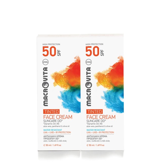 Macrovita PROMO DD Tinted Cream SPF50 Αντηλιακή Κρέμα Προσώπου με Χρώμ … Macrovita PROMO DD Tinted Cream SPF50 Αντηλιακή Κρέμα Προσώπου με Χρώμ …