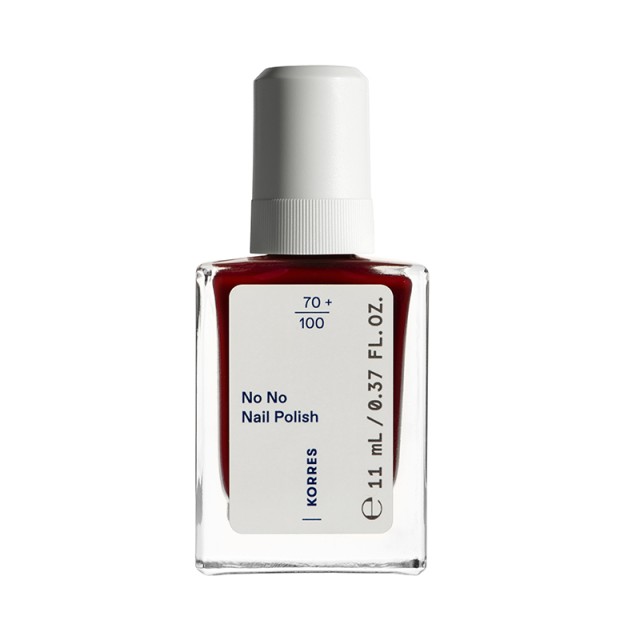 Korres No No Nail Polish 57 Wine Red Βερνίκι Νυχιών 11ml