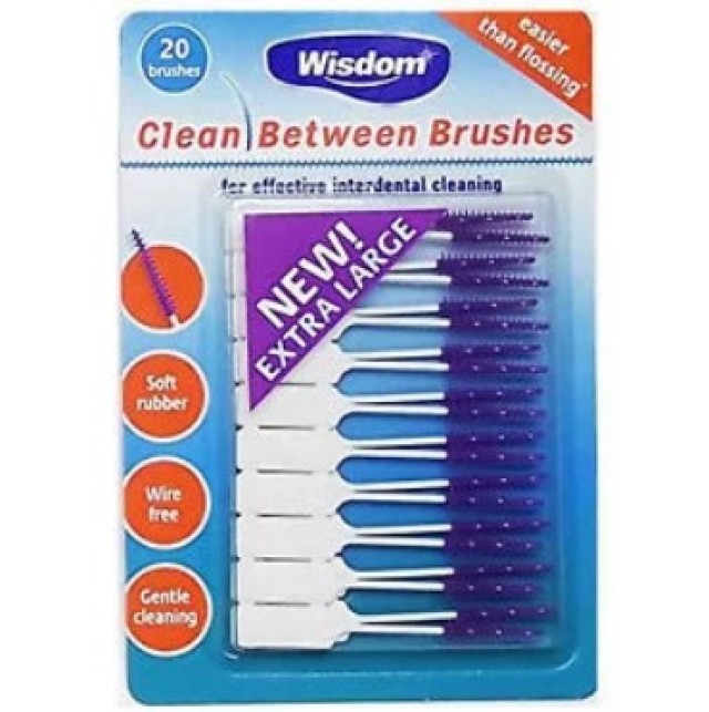 Wisdom Clean Between Brushes Purple (large size) Μεσοδόντια Βουρτσάκια … Wisdom Clean Between Brushes Purple (large size) Μεσοδόντια Βουρτσάκια …