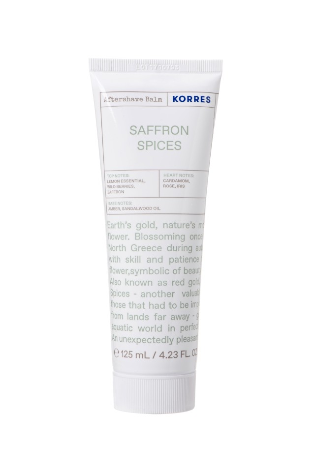 Korres Saffron Spices Aftershave Ενυδατικό Γαλάκτωμα Για Μετά Το Ξύρισμα, 125ml