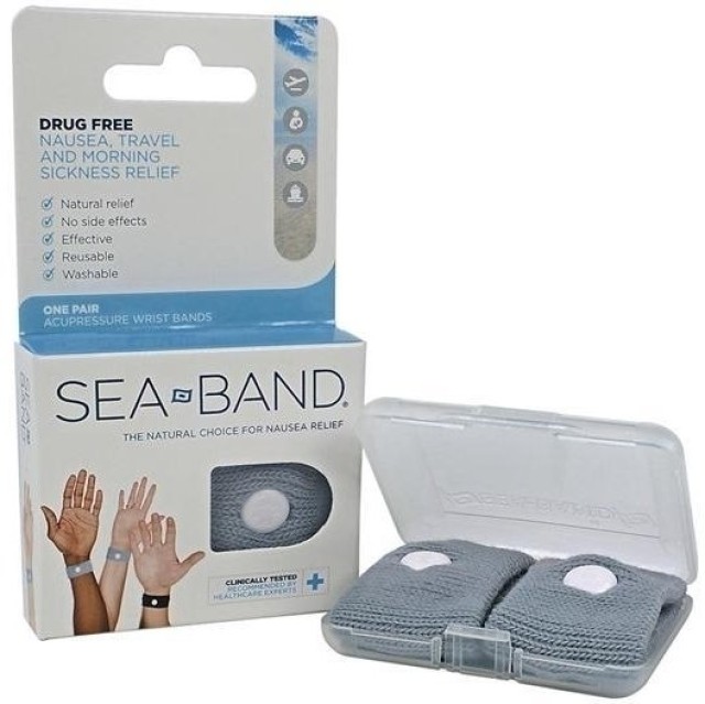 Sea Band Περικάρπιο Βελονοπίεσης Ενηλίκων  2τμχ [γκρι]