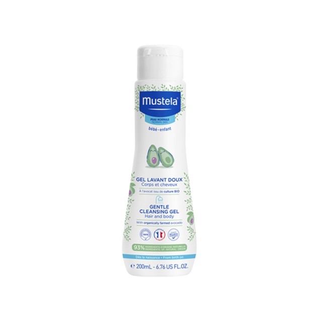 Mustela Gentle Cleansing Gel Hair - Body Παιδικό Απαλό Αφροντούς για Σ …