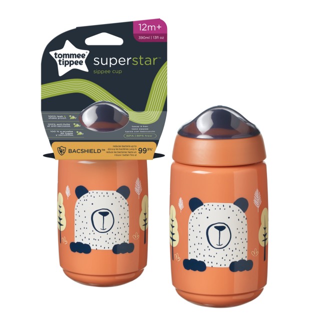 Tommee - Tippee Superstar Sippee Cup Παιδικό Κύπελλο με Σκληρό Στόμιο Πορτοκαλί για 12m+ Χωρίς Λαβές 390ml Tommee - Tippee Superstar Sippee Cup Παιδικό Κύπελλο με Σκληρό Στόμιο …