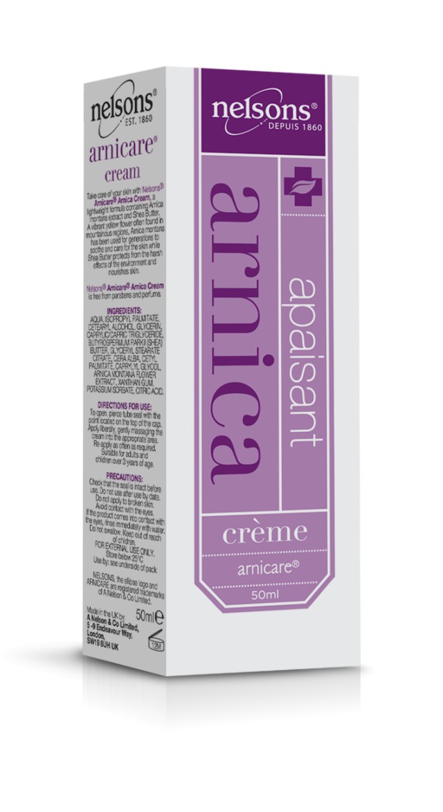 Power Health Nelsons Soothing Arnicare Cream Κρέμα Άρνικας για Ανακούφιση και Αναζωογόνηση 50ml