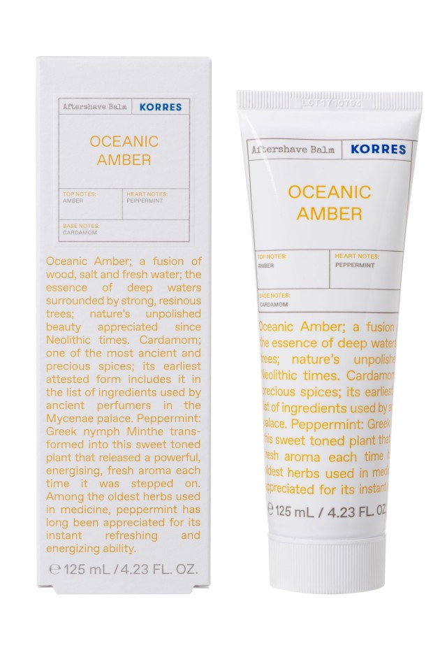 Korres Aftershave Balm Oceanic Amber Γαλάκτωμα Για Μετά Το Ξύρισμα 125 …