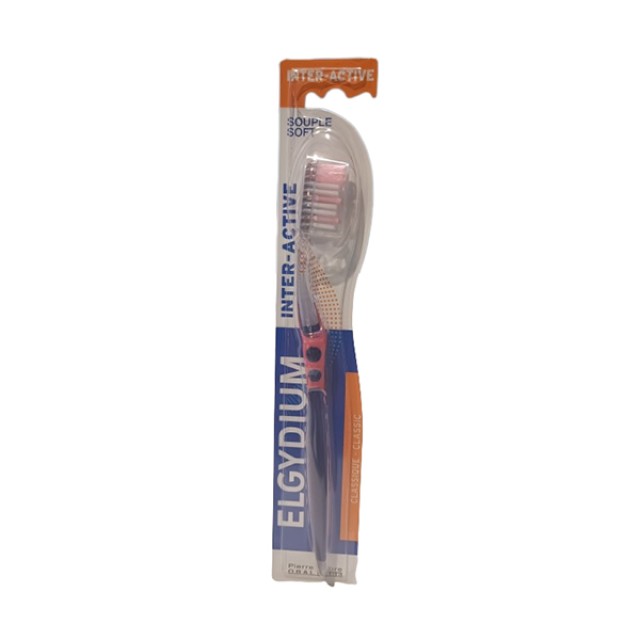 Elgydium Inter-Active Οδοντόβουρτσα Μαλακή 1 Τεμάχιο