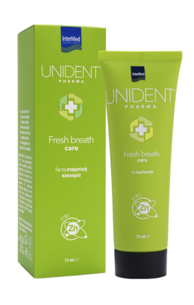 Intermed Unident Pharma Fresh Breath Care Οδοντόκρεμα για την Στοματική Κακοσμία 75ml
