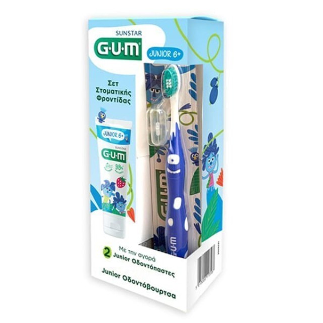 Gum PROMO Junior Παιδική Οδοντόκρεμα για 6 Ετών με Γεύση Φράουλα 1450p …