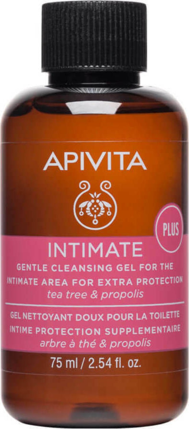 Apivita Intimate Plus Gel Καθαρισμού Με Πρόπολη & Τεϊόδεντρο (Travel Size) 75ml