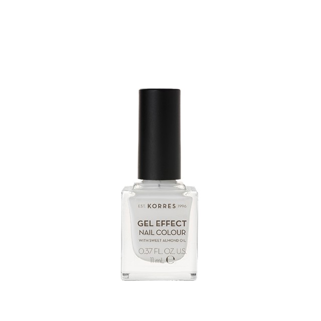 Korres Βερνίκι Νυχιών Gel Effect Nail Colour (No.01) Blanc White, 11ml
