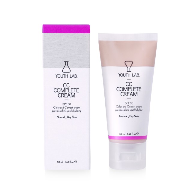 Youth Lab CC Complete Cream SPF30 Normal - Dry Skin Καλυπτική Κρέμα με Χρώμα για Κανονικές - Ξηρές Επιδερμίδες 50ml
