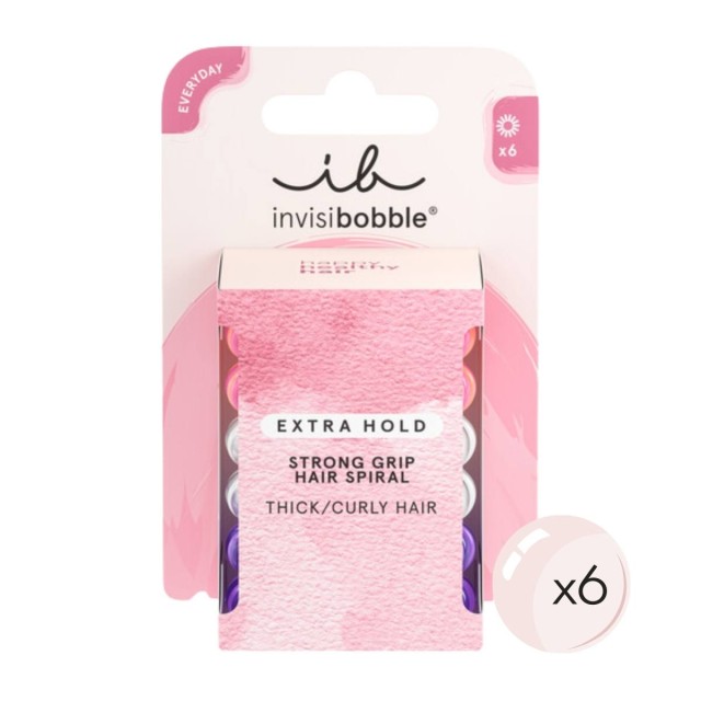 Invisibobble Extra Hold Thick Curly Hair Λαστιχάκια Μαλλιών 6 Τεμάχια Invisibobble Extra Hold Thick Curly Hair Λαστιχάκια Μαλλιών 6 Τεμάχια