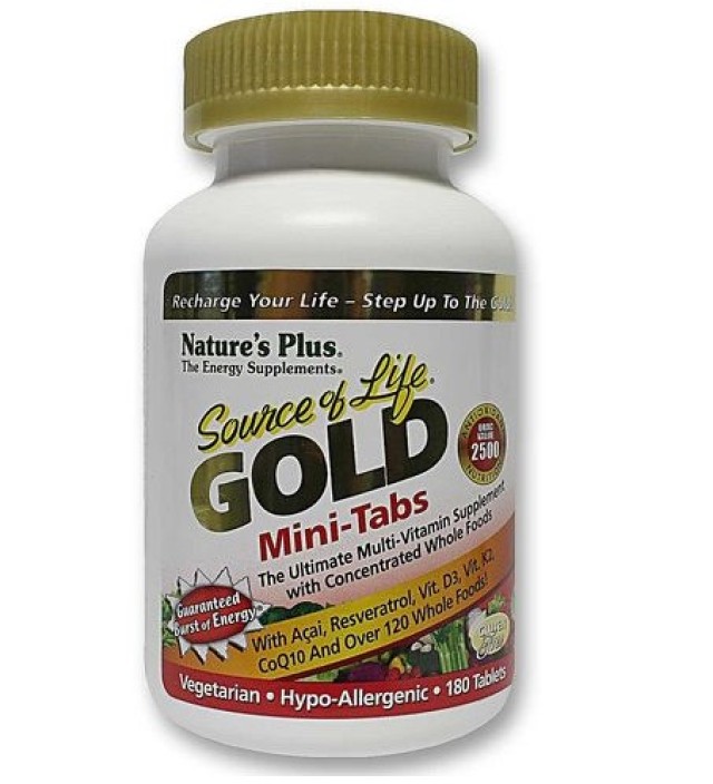 Natures Plus Source Of Life Gold Συμπλήρωμα Αντιοξειδωτικό Mini-180 Τα …