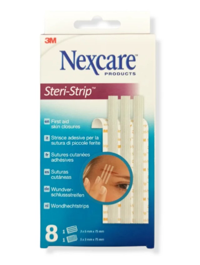 3M Steri Strip Αυτοκόλλητες Ταινίες Σύγκλεισης Τραυμάτων 3mm x 75mm 1 … 3M Steri Strip Αυτοκόλλητες Ταινίες Σύγκλεισης Τραυμάτων 3mm x 75mm 1 …