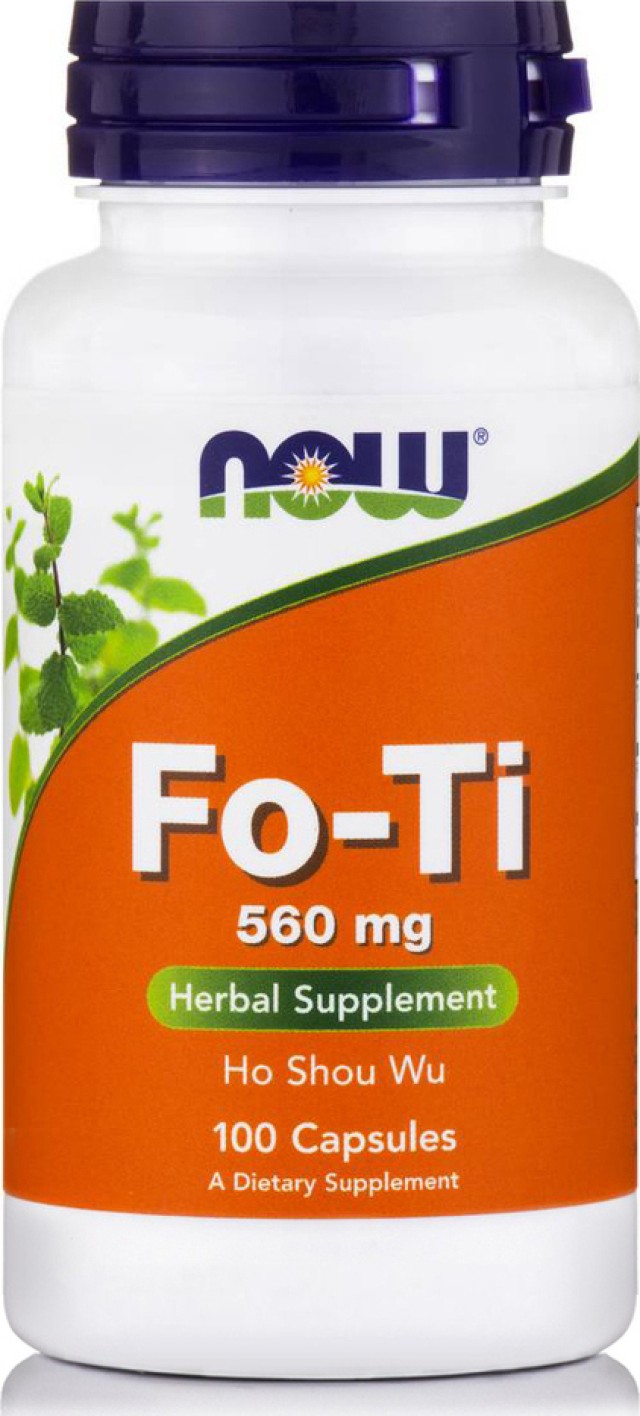 Now Foods Fo-Τi 560mg Συμπλήρωμα Για Αποτοξίνωση - Ενέργεια Του Οργανισμού 100 Κάψουλες