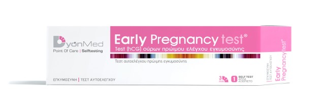 DyonMed Early Pregnacy Τεστ Αυτοελέγχου Πρώιμης Εγκυμοσύνης 1 Τεμάχιο DyonMed Early Pregnacy Τεστ Αυτοελέγχου Πρώιμης Εγκυμοσύνης 1 Τεμάχιο