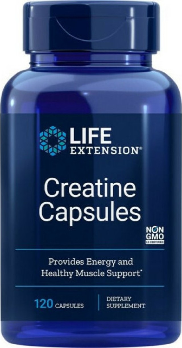 Life Extension Creatine Συμπλήρωμα Διατροφής Κρεατίνης 120 Κάψουλες