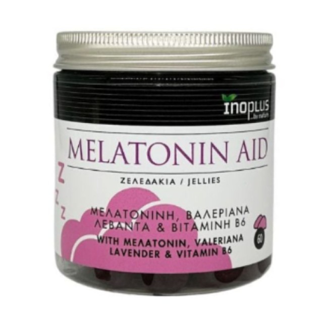 InoPlus Melatonin Aid Συμπλήρωμα με Μελατονίνη για Ήρεμο Ύπνο 60 Ζελεδ …