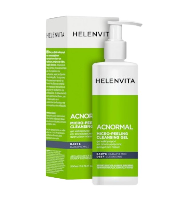 Helenvita AC Normal Micro Peeling Gel Καθαρισμού Προσώπου Κατά του Σμή …