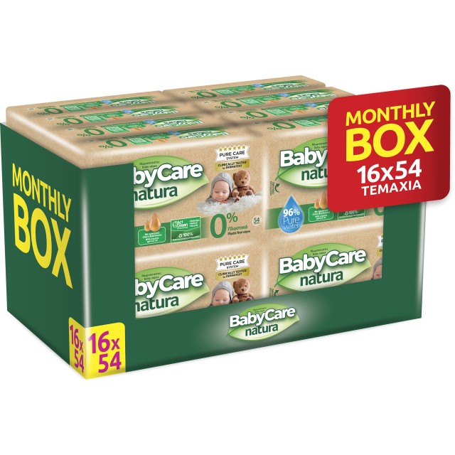 Μωρομάντηλα BabyCare PROMO Natura Μοnthly Box 864 Μωρομάντηλα [16 Πακέ …