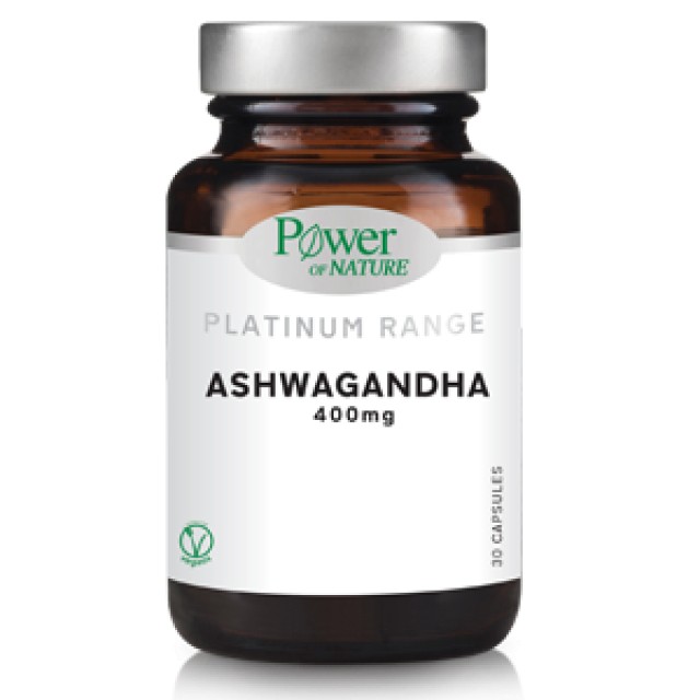 Power Of Nature Platinum Range Ashwagandha 400mg για Πνευματική / Σωματική Ευεξία & Μείωση του Άγχους 30 Κάψουλες