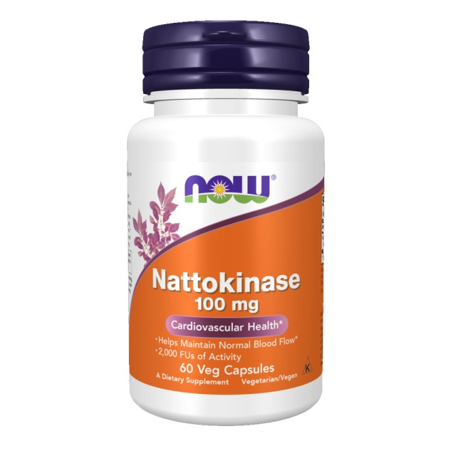 Now Foods Nattokinase 100mg για τη Φυσιολογική Λειτουργία του Καρδιαγγ &hellip;