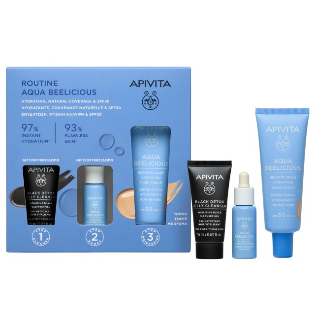 Apivita PROMO Μαύρο Gel Καθαρισμού Προσώπου 15ml & Aqua Beelicious Boo &hellip;