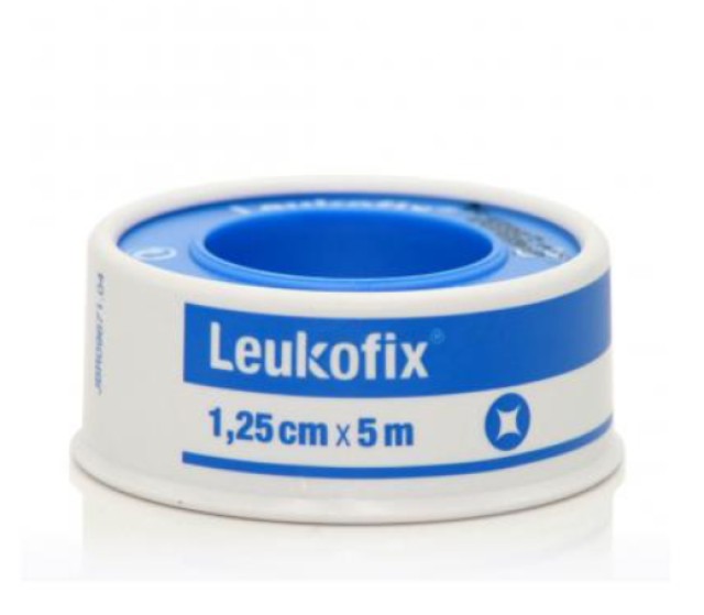 Leukoplast Leukofix Αυτοκόλλητη Επιδεσμική Ταινία Διάφανη 1.25cm x 5m 1 Ρολό