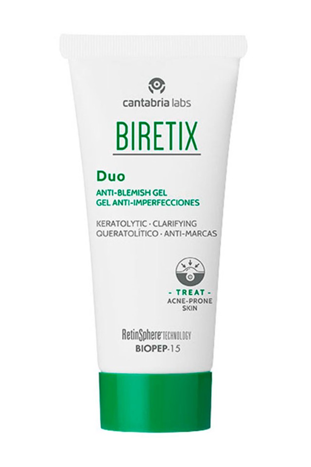 Biretix Duo Anti Blemish Gel Προλαμβάνει & Διορθώνει τις Κηλίδες του Π …