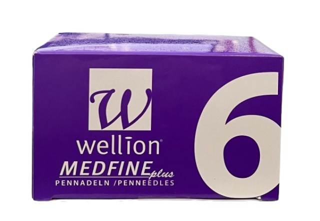 WELLION MEDFINE PEN NEEDLES 6MM 100ΤΕΜ WELLION MEDFINE PEN NEEDLES 6MM 100ΤΕΜ