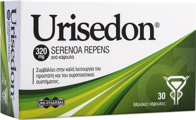 Uni Pharma Urisedon 320mg Συμπλήρωμα Διατροφής για την Καλή Λειτουργία του Προστάτη & του Ουροποιητικού Συστήματος 30 Μαλακές Κάψουλες