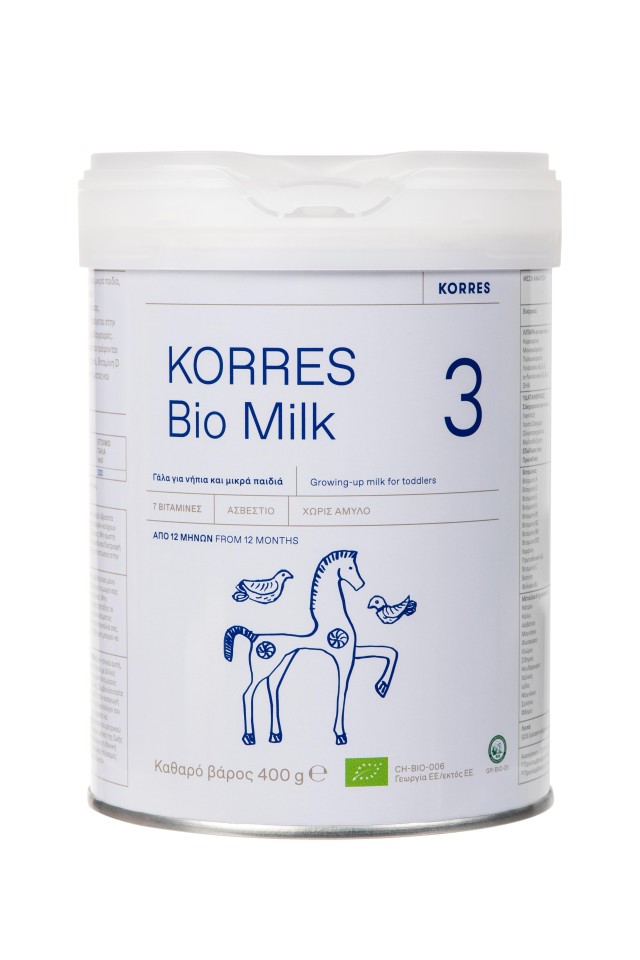 Korres BIO Milk No3 Βιολογικό Αγελαδινό Γάλα για Νήπια και Μεγάλα Παιδιά από 12m+ 400gr