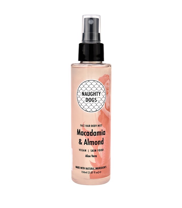 Naughty Dogs Face, Hair & Body Mist Macadamia & Almond Ενυδάτωση για Π … Naughty Dogs Face, Hair & Body Mist Macadamia & Almond Ενυδάτωση για Π …