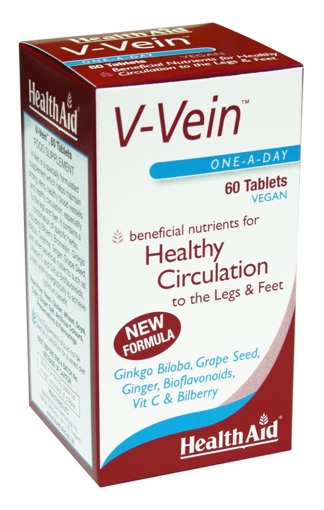 Health Aid V-Vein Συμπλήρωμα Διατροφής με Βότανα, Βιοφλαβονοειδή & Βιταμίνες για Υγιές Κυκλοφορικό των Άκρων 60 Ταμπλέτες