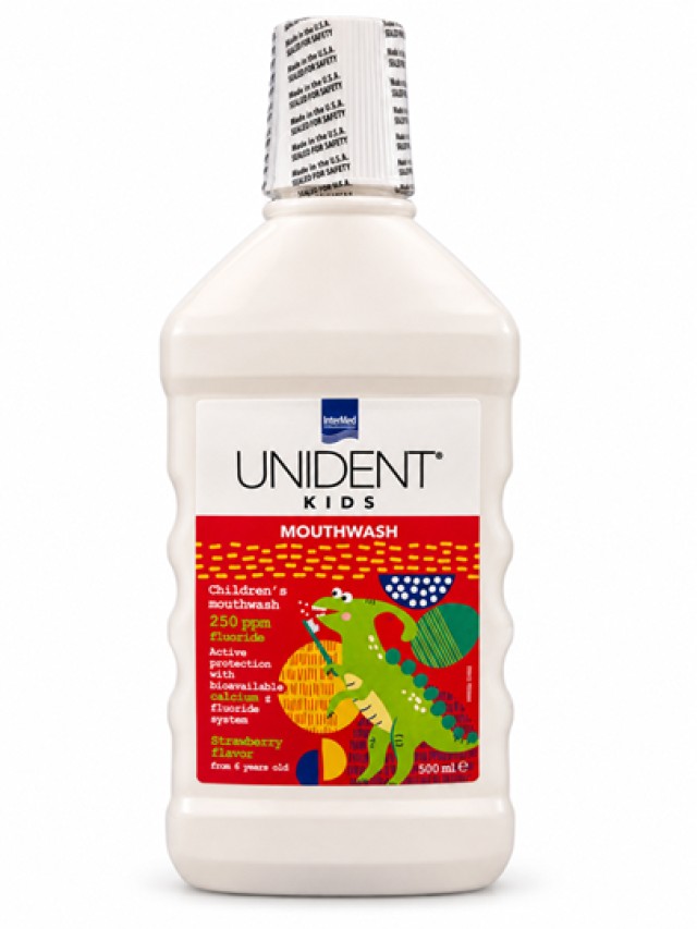 INTERMED Unident Kids Mouthwash με Φθόριο 250ppm, 500ml