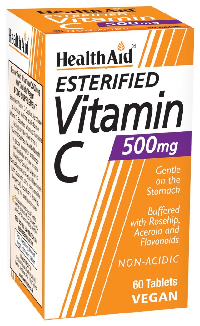 Health Aid Esterified Vitamin C 500mg Non Acid Συμπλήρωμα Διατροφής Με …